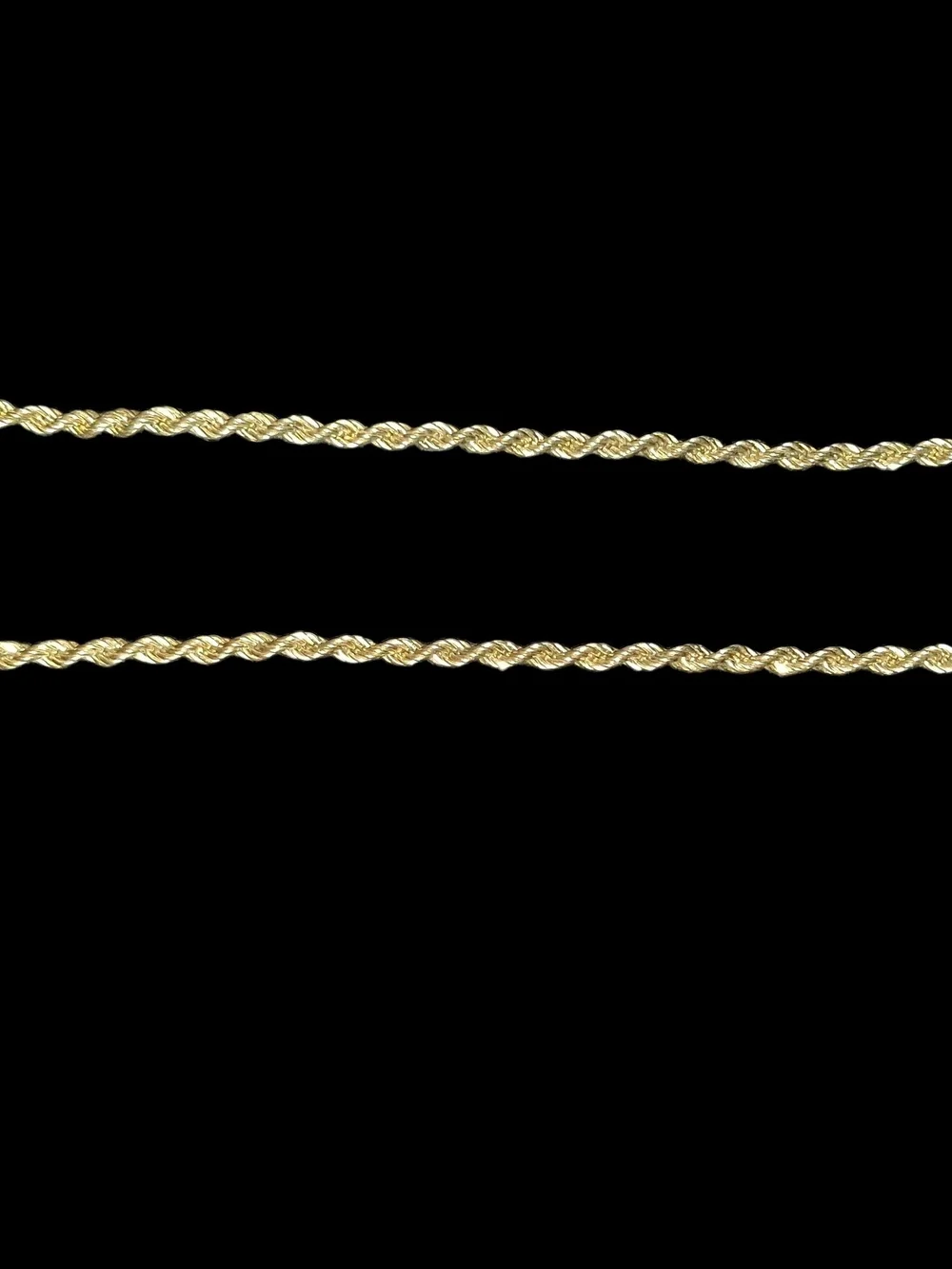 Rope Chain Necklace in Gold Tone - Women’s Jewelry